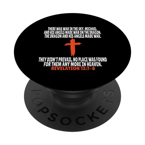 Revelation 12:7-8 Bible Verses Scripture PopSockets Adhesive PopGrip