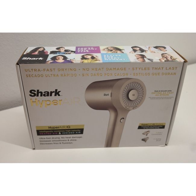 Shark HyperAir Hair Blow Dryer with IQ HD112 FOR PARTS OR REPAIR