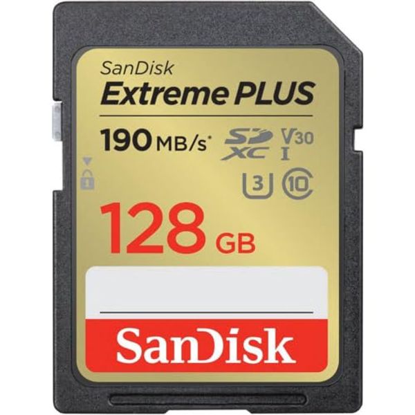 SanDisk Extreme Plus SDXC UHS-I Card 128GB