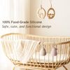 Andy Bear Baby Pacifier Storage Case Paci Holder Case Pear Shape 3 Pack-Ivory Sage Blush