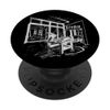 Line Drawing - Architecture Studio PopSockets Swappable PopGrip
