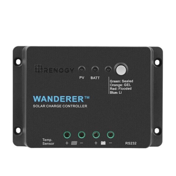 Renogy Wanderer Li Common Negative 30Amp 12V Solar Charge Controller PWM