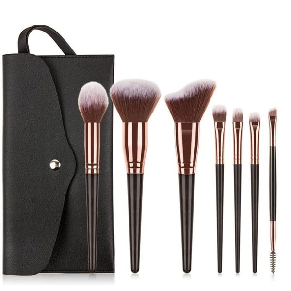 DULSPUE pinselset makeup,make up pinsel set,make up pinsel,makeup pinsel,make-up pinsel & zubehör,pinsel makeup,Foundation-Pinsel, Lidschattenpinsel, Beauty-Tools, 7-teiliges Set mit Verpackung