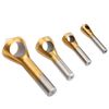 OCGIG 4 Pcs Titanium Coated Countersink Chamfer Tool Deburring Tool Set Metal Wood Drill Bits Set