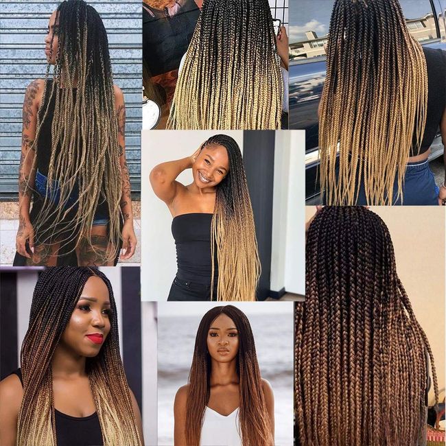 Easy Braiding Hair 26 inch long Jumbo Braids Yaki Straight Crochet  Synthetic Ombre Hair Extensions Low temperature Fiber 90g/ pc