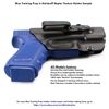 Blue Training Prop for S&W SHIELD w/Extended Grip Mag - Solid Resin - Not a Gun