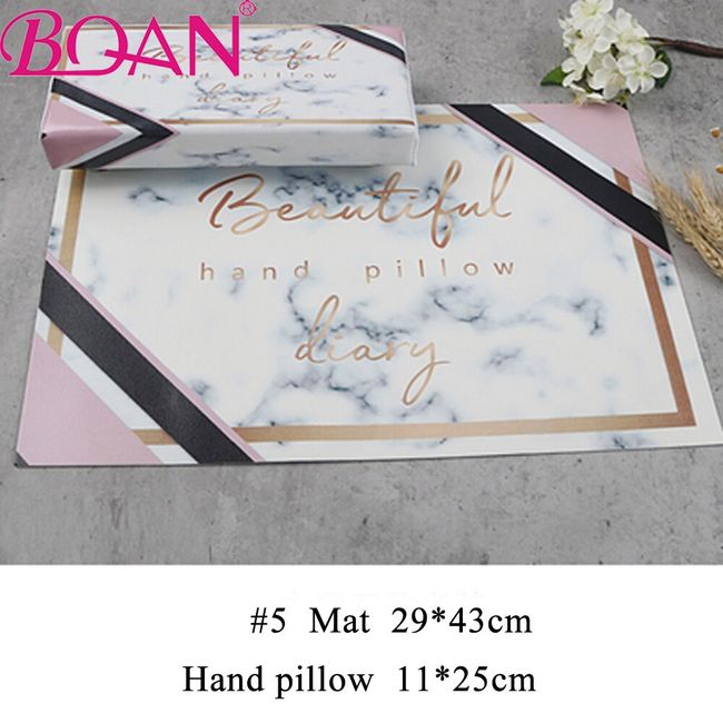 BQAN Marble Nail Rest Set With Cushion Pillow And Manicure Stand Perfect  For Nail Table And Table Mat From Nan07, $24.88