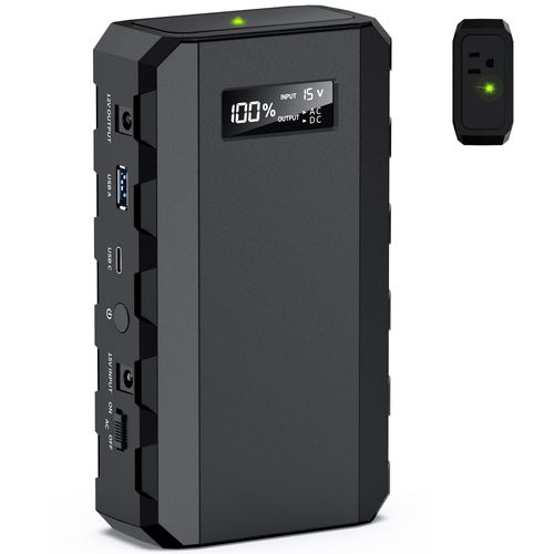 Apowking Power Bank with AC Outlet,65W Portable Laptop Battery Bank Fast Charging,88.8Wh/24000mah Power Station for Outdoor Camping PowerBank Travel Home Power Backup