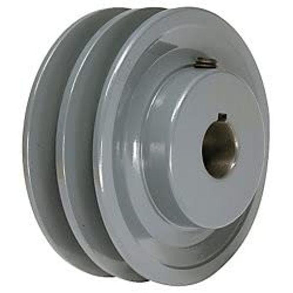 8.3cm X 2.2cm Double Groove AK Fixed Bore Pulley 2AK32X7/8