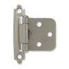 Liberty H0103BV-SN Satin NIckel Self Closing Overlay HInge 8 Pack