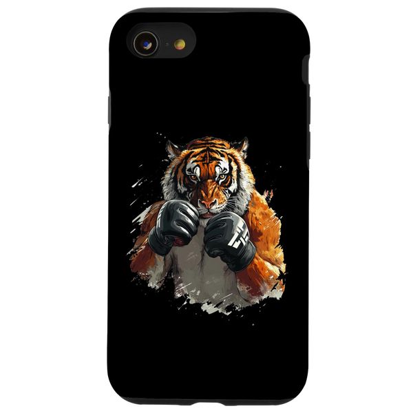 iPhone SE (2020) / 7 / 8 Tiger in MMA Gloves - MMA Training Case