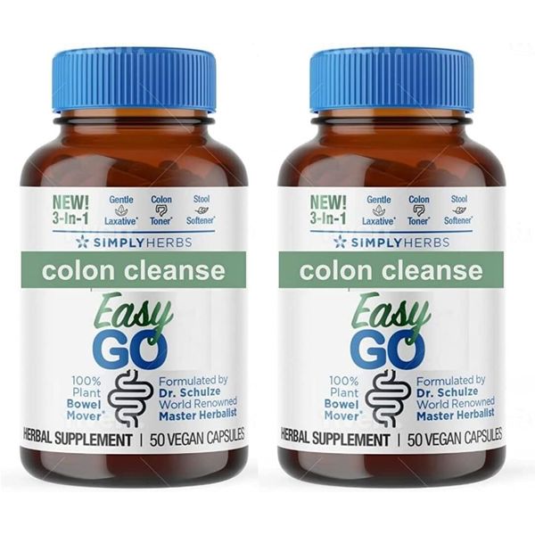  Easy Go Bowel Mover - Formulated Gentle Laxative, Colon Toner & St