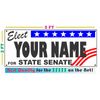 STATE SENATE ELECTION Banner Sign w/ Custom Name NEW 2X5