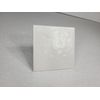 Vintage White Ceramic Tile 4.25 in Subway Square Rippled Matte Potters Touch
