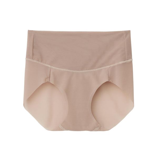 Gunze HZ4370P Women's Panties, Belly Shape, Pelvic Support, Deep Rise, Comfortable Shorts, grace beige