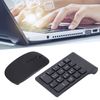 Wireless Numeric Keypad,2.4G Numeric Keypad & Mouse Combo,Mini 18 Keys Number Pad,Financial Accounting Numeric Keypad with Wireless Mouse for Laptop,PC,Notebook