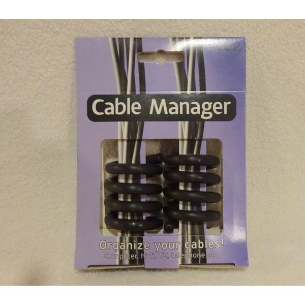 Set of 2 THE CONTAINER STORE CABLE MANAGER ORGANIZER-Flexible Coil NIB