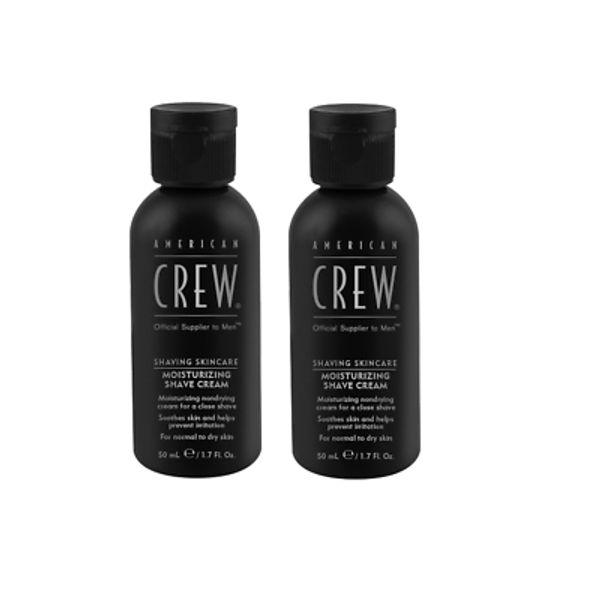 American Crew Moisturizing Shave Cream  Shaving Skincare 2 Pack 1.7 oz