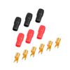 Partuto 3 Pair Car 4 Gauge Strip Spade Terminal Adapter for Speaker Wire Replacement