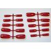 Fat-catz-copy-catz Long Square Dark Red Full Cover False Nails - 500 per pack