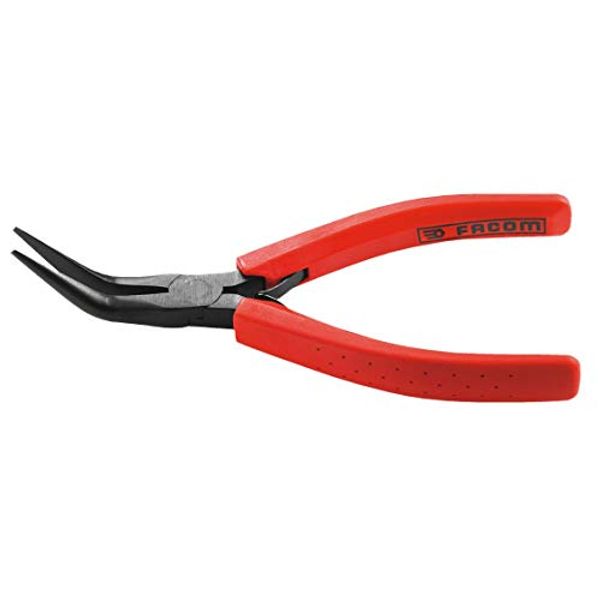 Facom 403 155Mm Bent Half-Round Nose Pliers Smooth Jaws