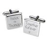 Personalised "Together Forever" Cufflinks - Square