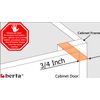 Berta 3/4” Overlay Soft Closing Face Frame Cabinet Door Hinges(40 Pack)