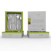 Knork Curve Collection Flatware, 20 Piece Set (service for 4), Matte Silver