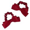 YINKE Hair Elastic Hair Accessory Ribbon Adult Barrette Women's Hair Band Rubber Band Hair Ornament Tanabata Party Graduation Ceremony Wedding Presslet Cute Fashionable Organza Ribbon Butterfly (Red)