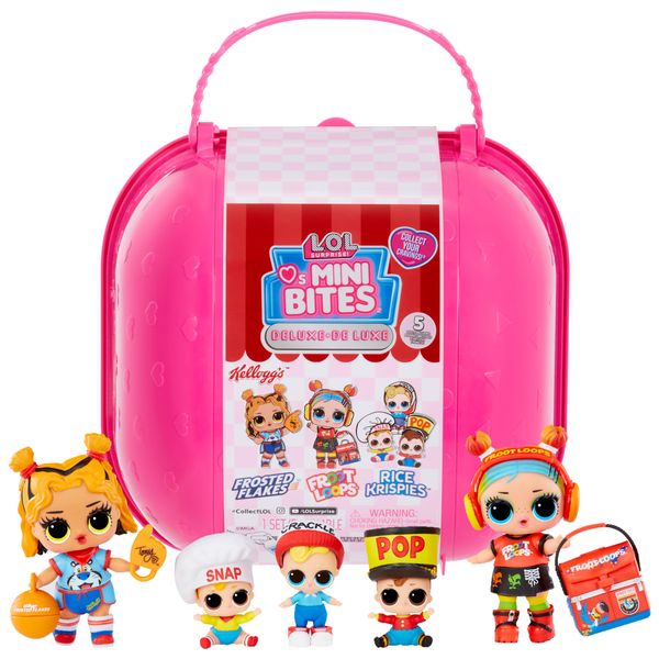 L.O.L. Surprise! Loves Mini Sweets S3 Deluxe- Kellogg's with 4 Dolls, Accessories, Limited Edition Dolls, Candy and Cereal Theme, Kellogg’s Theme, Collectible Dolls- Great Gift for Girls Age 4+