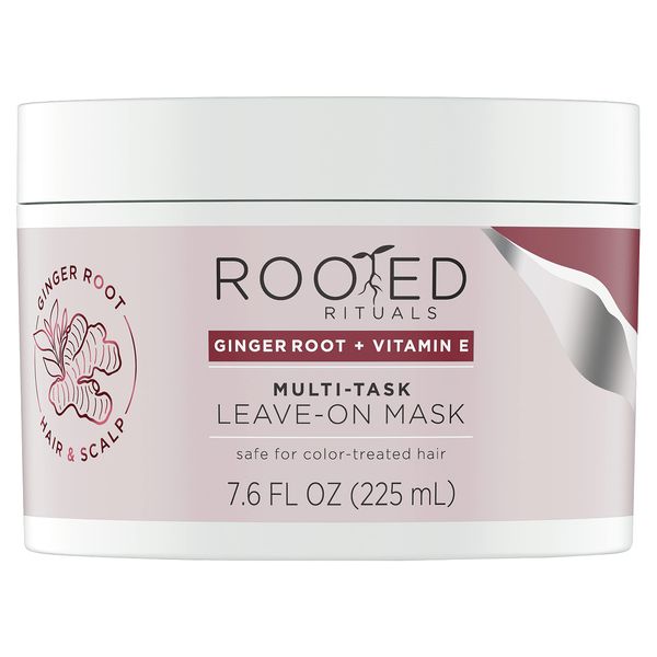 Rooted Rituals Ginger Root and Vitamin E, Multi-Task Leave-On Mask for Scalp and Hair Health, 7.6 fl oz