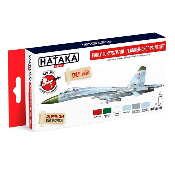 Hataka Early SU-27S/P/UB „Flanker-B/C” Paint Set # AS104