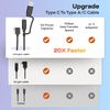 MP Mobile Pixels 2-in-1 USB Cable,3A/5.0 Gbps USB Type C to USB Type A/C Cable with Right Angle Head (3ft, Black)