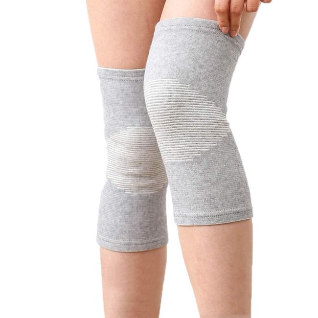 WT-DDJJK Non Slip Sleeve, Unisex Knee Support Sleeves Bamboo Charcoal Fabric Sports Compression Warm Brace Anti-Slip Wrap Pads Joint Pain Injury Recovery