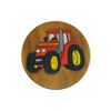 Childs Childrens Wooden Stool - Red Tractor Step Stool