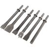 9 Pack Pneumatic Air Hammer Punch Chipping Bits 0.39 In Shank Tools Set Chisel
