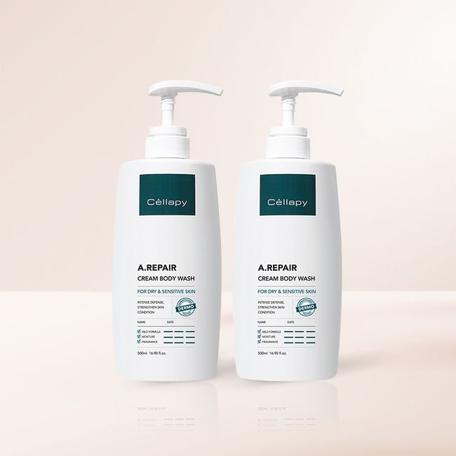 [Cellaphy] A-Repair Cream Body Wash 500ml 2 units Slightly acidic hypoallergenic derma body wash