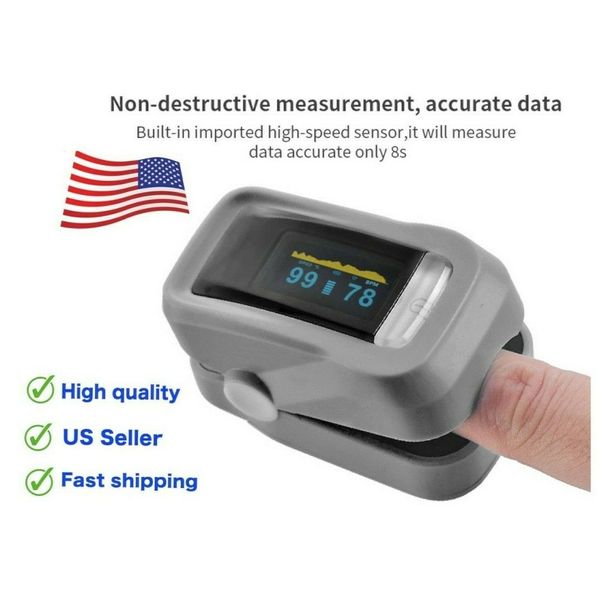 Pulse Oximeter Blood Oxygen Saturation SpO2 Heart Rate O2 Patient Monitor FDA CE