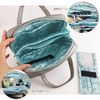 At First AF8338 Makeup Pouch, Cosmetic Bag, Brush Holder, Clarte, Shiny Gray