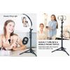 LINCO 10" Ring Light Tripod Stand 80" with iPad iPhone Holder for Live Video