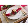 DII Christmas Fabric Square Napkin Set, Cotton, Tango Red Plaid