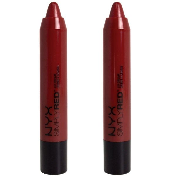 NYX Simply Red Lip Cream SR06 (Leading Lady) BRAND NEW SEALED .11 oz Lot of 2