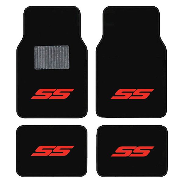 AAC SS Carpet Floor Mat with Red SS on Front and Rear Mat