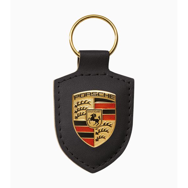 Porsche Crest Key Holder, Black, Porsche Design