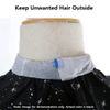 Barber Neck Strips - 5 Rolls 500 Strips Black, Disposable & Flexible Paper Neck Strips Barber Supplies for Salon Hair Cutting & Stylist, Water Resistant and Self-Adheres to Neck
