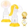 REQUISITE NEEDS Manual Breast Pump, Compact Design, Personal Fit Flex Shields, Cleaning Brush