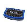 US PRO 31 Piece 1/4" Dr Socket & Bit Set with Ratchet 3219