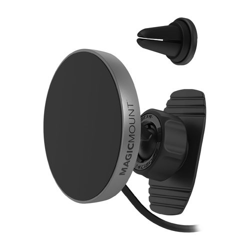 Scosche MPQMD-SP MagicMount Charge Pro Qi2 Fast Wireless Charging MagSafe Car Mount Charger, 15W Magnetic Cell Phone Holder for Car Dashboard Compatible with iPhone 16/15/14/13/12 Pro Max Plus, S25