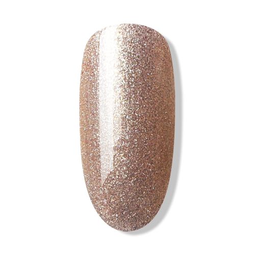 Bluesky Gel Nail Polish, Rose Gold QCG15, Pink Glitter, 10 Ml Long Lasting, Chip Resistant, 10 Ml (Requires Drying Under UV LED Lamp)