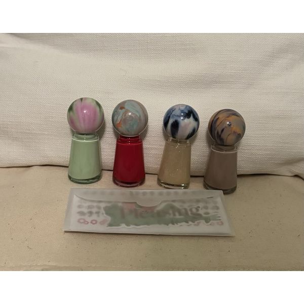 Harry Styles PLEASING Shroom Bloom Nail Polish Set Plus Stickers New 4 Colors